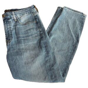 EUC Jen7 For All Mankind Women's Petite Slim Boyfriend Blue Jeans Size 8